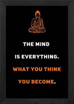 Buddha Zitat Weisheit gerahmtes Wandbild Poster Leinwanddruck Bild