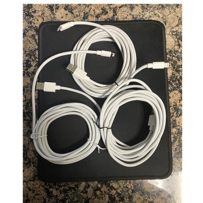 3 10 ft Belkin Apple Charging & Data Sync Cable White Lightning USB For iPhone