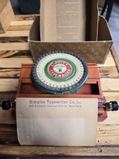 Simplex Special Demonstrated Model B Typewriter Original Box