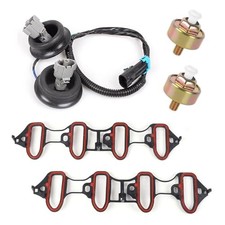 Dual Knock Sensors and Intake Manifold Gaskets Set with Wiring Harness Kit