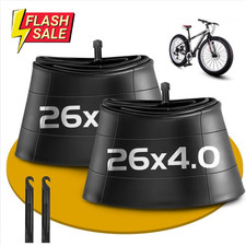 2Pack 26 x 4.0 Fat Tire Tube Schrader Valve, Puncture Proof Bike Tubes for 26x4