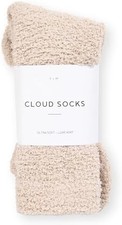 Plush, Breathable Soft Slipper Socks for Women - Comfy Sleep Socks for Self