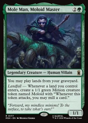 Mole Man, Moloid Master MSH NM MTG