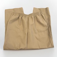 Alfred Dunner Women  s Size 12 Tan Khaki Pull On Elastic Waist Pants
