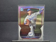 2023 Bowman Draft - Wyatt Crowell Chrome Refractor #BDC-63 Los Angeles Dodgers