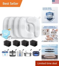 Cat Water Fountain Filters, 4 Pack Replacement Filters  4 Pack Replacement P...