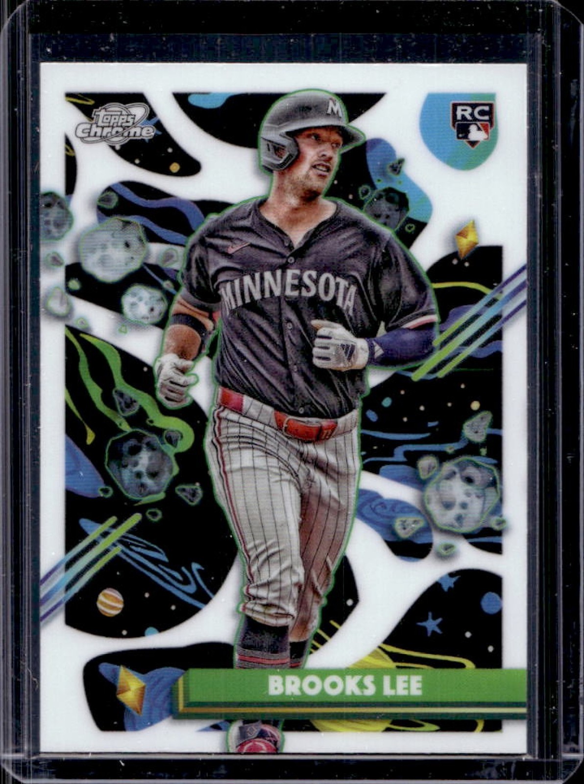 2025 Topps Cosmic Chrome Brooks Lee RC White Hole Refractor #129 Twins