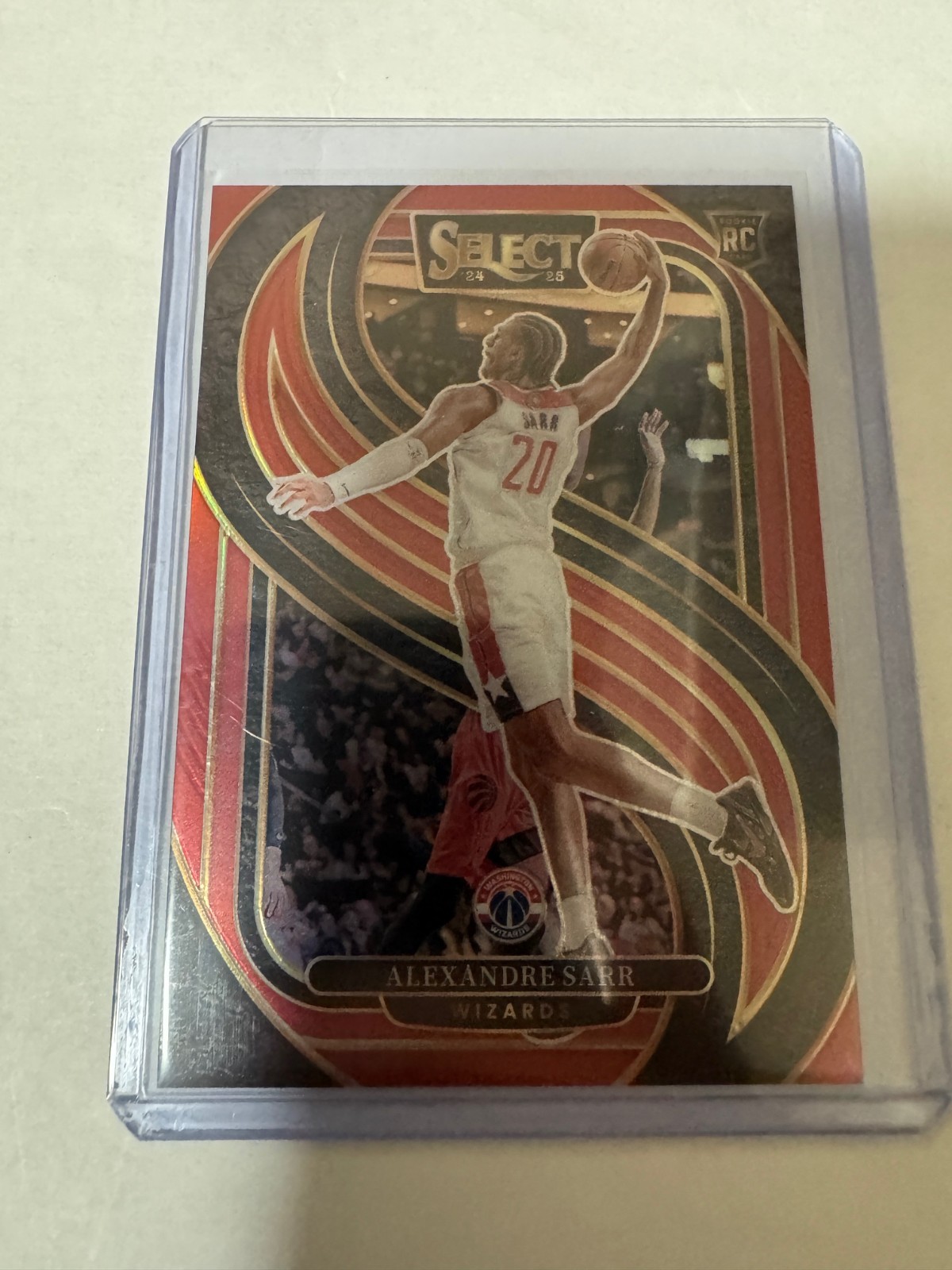 Alexandre Sarr 2024-25 Panini Select /199 Red Premier Level RC #185