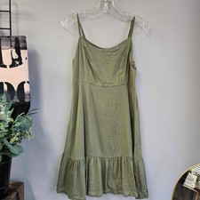 Old Navy Sleeveless Tiered Cami Dress green