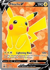 Pikachu V - 157/172 - Pokemon Brilliant Stars Sword Shield Full Art Rare Card NM on eBay