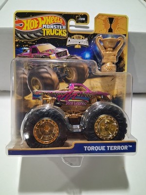 Mattel Hot Wheels Monster Trucks Torque Terror Trophy Champions 1/64 Diecast