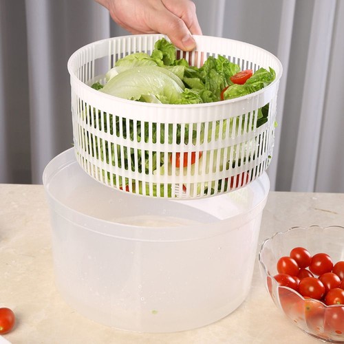 Drain Storage Rack Kitchen Tool Salad Spinner Vegetable Dryer Fruit Basket - Picture 6 of 12
