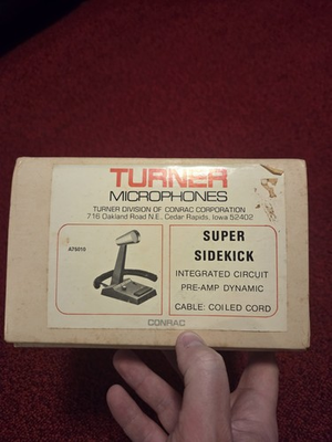 #ad #ad Turner Super Sidekick Desk microphone CB Ham radio Nice Condition W Box Untested $120.00