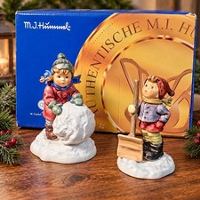 Goebel Hummel Set of Two First Snow Let It Sn...