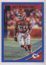 2018 Panini Donruss Press Proof Blue Justin Houston #143 3a3