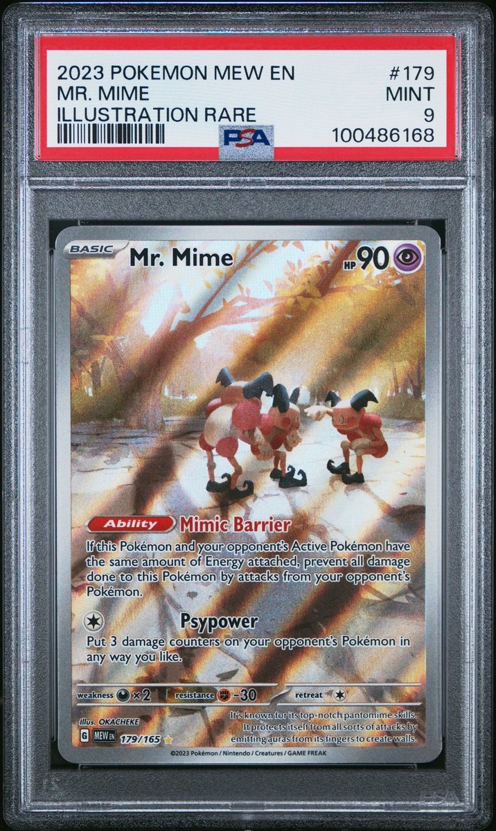 2023 POKEMON MEW EN-151 ILLUSTRATION RARE #179 MR. MIME PSA 9 | eBay
