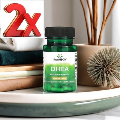 2 x DHEA10 - 240 Vegan Kapseln (2x120)- 10 MG by Swanson ! Kostenlose Lieferung
