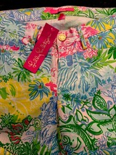 Lilly Pulitzer South Ocean Skinny Ankle Pant Cheek To Cheek Print Size 10 NWT