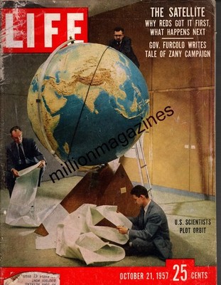 1957 Life October 21 - Sputnick; Brazil; Hoffa and Costello lawyer; Muhlenberg