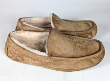 UGG Ascot 5775 Chestnut Sheepskin Lined Slippers Men's Size 10 Shoes