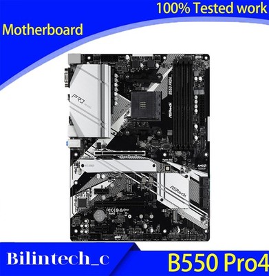 FOR ASROCK B550 Pro4 Motherboard Supports CPU 3300X 3500X  100% Tested work *uq