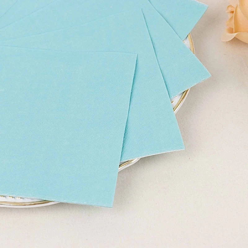 BLUE 50 Soft 2 Ply Disposable Dinner Cocktail Paper NAPKINS Party Decorations - Image 4 of 4
