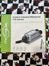 Fast Cabling 30W Outdoor Industrial Waterproof PoE Injector 5720-44 - NIB