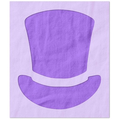 Top Hat DIY Crafts Wall Art Reusable Plastic Stencil - StencilAir