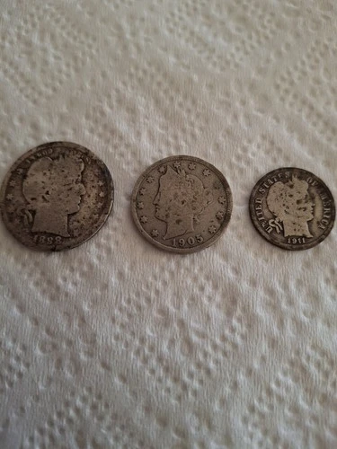 BARBER,  QUARTER, NICKEL, DIME