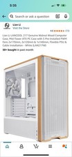 Lian Li LANCOOL 217 Genuine Walnut Wood Computer Case, Mid-Tower ATX PC Case