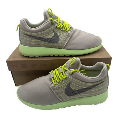 Nike Rosherun DYN FW QS Running Shoes Mens Sz 9 Grey/Green Sneakers 580579-037