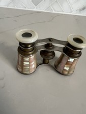 ANTIQUE French MOTHER OF PEARL Opera Binoculars READ