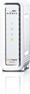 ARRIS SURFboard White SB6190 DOCSIS 3.0 Cable Modem internet computer 1.4gbps