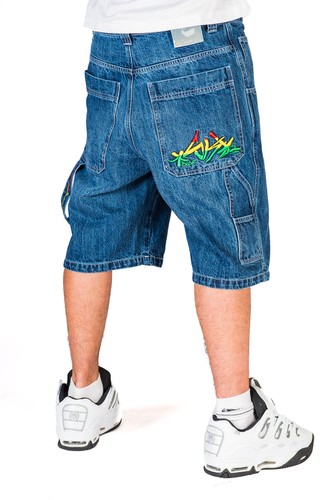 Bermuda En Felpa Homme - Style Baggy, Hip Hop, Rap, Skate - Marque THE BLUESKIN - Noir - Neuf Avec Étiquettes
