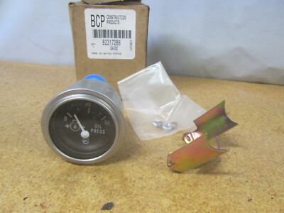 #ad BCP 82317288 OIL PRESSURE GAUGE 06464910 0 80 PSI GR.13. 8V 2quot; FACE $9.95