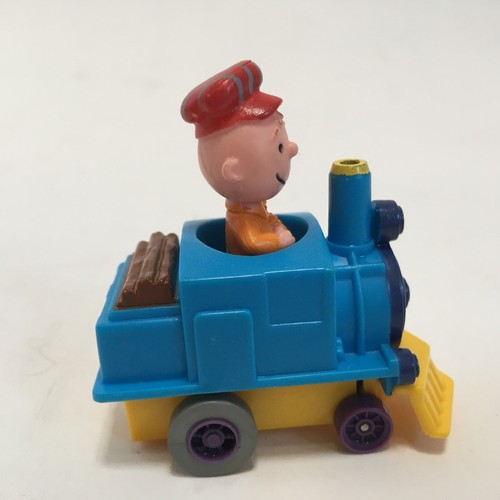 Peanuts Charlie Brown Conductor in Train UFS Inc 1950 1966 Vintage Push Down Car - Picture 4 of 18
