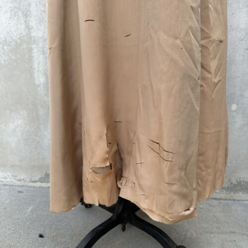 Vintage 1930s Brown Wool Coat Fur Collar Long Sleeve Belted Art Deco Jacket - Picture 21 of 21