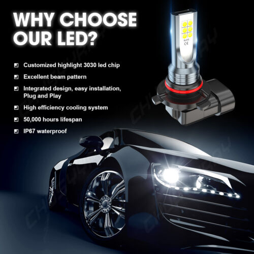 For 2015-2022 Ford F150 LED Headlight Hi-Low Beam+Fog Light Bulbs 9005 H11 9145 - Picture 14 of 19