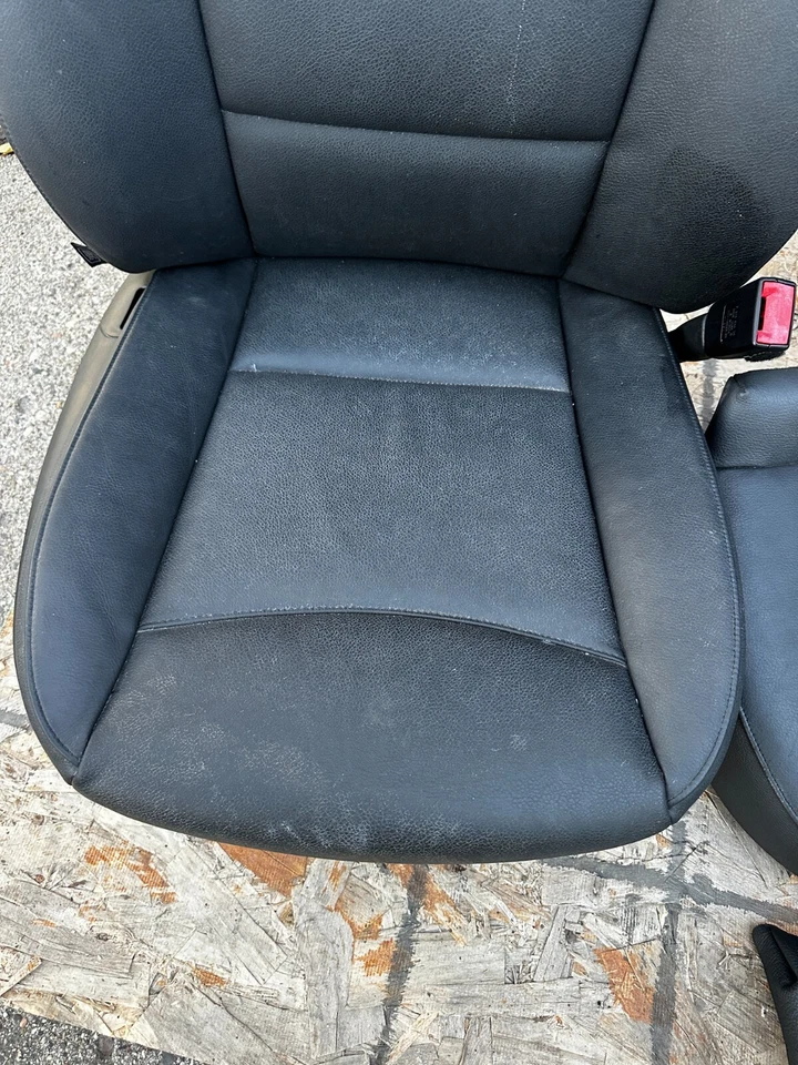 P40934 2012-2015 BMW X1 Juego de asientos interiores cuero negro VER FOTOS E84 Foto 3 de 4