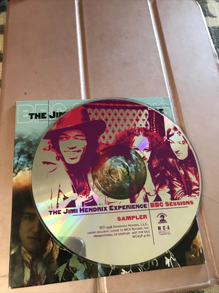 THE JIMI HENDRIX EXPERIENCE BBC Sessions Sampler CD 9 Tracks 1967-1969 PROMO - Imagem 3 de 3
