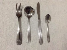 Uniware Stainless 4pcs  Set Tableware
