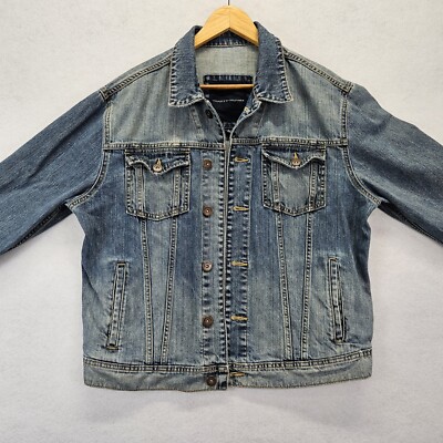 Tommy Hilfiger Classic Trucker Jean Jacket Men's Size XL Blue