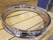 New 2.15x18 Kelsey OEM Replica Rim Harley Knucklehead UL VL 40 spoke Chrome!