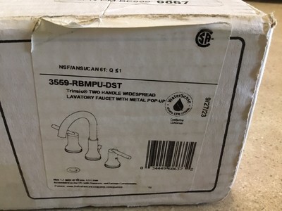 DELTA 3559-RBMPU-DST Trinsic 8 in. 2-Handle Bathroom Faucet READ DESCRIPTION!