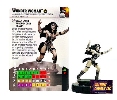 DC Heroclix Wonder Woman #065 w/ Card Notorious Set