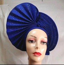 Beautiful African Auto Gele Ready to Wear Available In Different Colors
