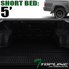 Tlaps For 2005-2023 Toyota Tacoma 5 Ft Rubber Truck Bed Trunk Mat Liners - Blk