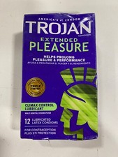 Trojan Extended Pleasure Condoms Climax Control Lubricant