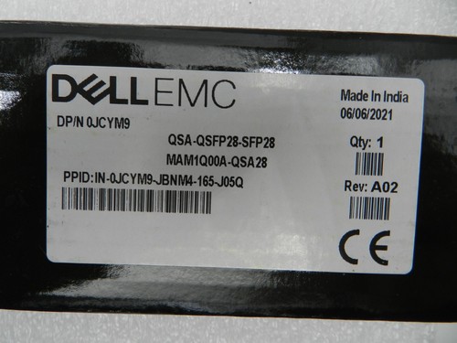 Dell QSA-QSFP28-SFP28 MAM1Q00A-QSA28 Adapter 0JCYM9 - Picture 6 of 6