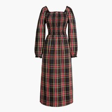J Crew BM070 NWT Size XL Smocked Midi Dress i...